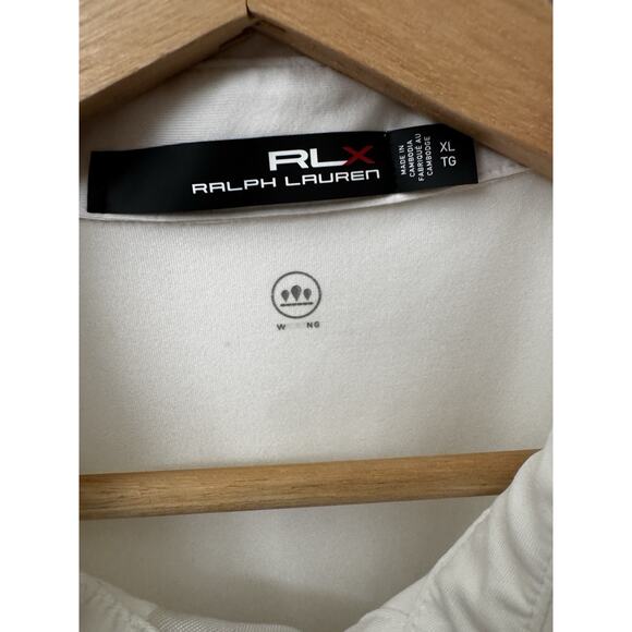 RLX Ralph Lauren U.S. Open Polo Shirt XL White Torrey Pines 2021 - Picture 6 of 11